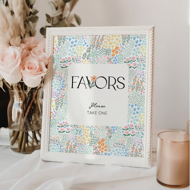 Póster Baby Shower, Chica floral moderno, favorece el Rót (Subido por el creador)