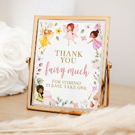 Póster Baby Shower, cumpleaños de hadas mágicas, favorece