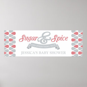 Póster BABY SHOWER de Azúcar y especias DULCE