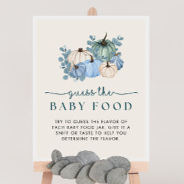 Póster Baby Shower de calabaza supongo que el Rótulo del