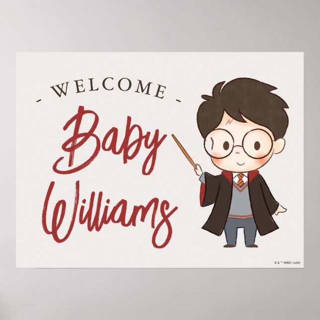 Póster Baby Shower de Harry Potter simple (Frente)