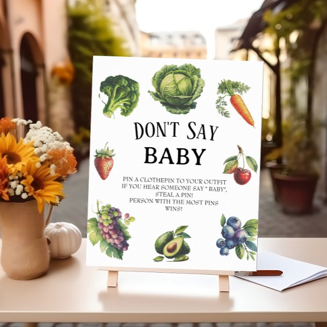 Póster Baby Shower de la granja blanca no dice juego de b (Subido por el creador)