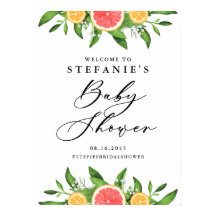 Baby Shower de verano de naranjas y pomelos