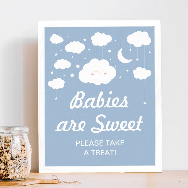 Póster Baby Shower Favor de la nube azul (Subido por el creador)