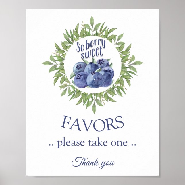 Póster Baby Shower Favor Rótulo tan dulce (Frente)