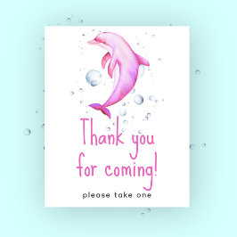 Póster Baby shower náutico - Gracias por venir