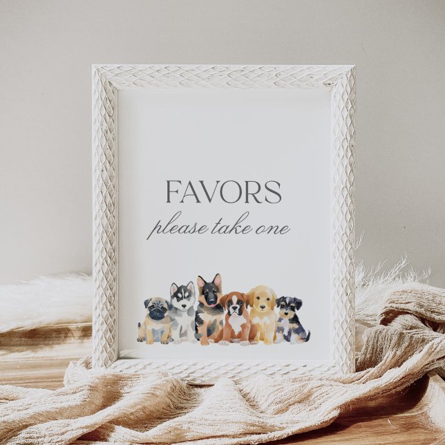 Póster Baby Shower, un perro pimienta, favorece al Rótulo (Subido por el creador)