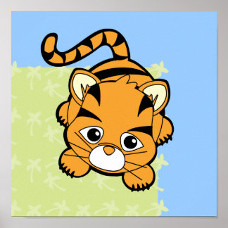 Póster Baby Tiger Cutie