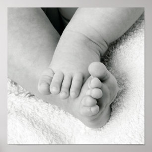 Póster Baby's Feet Poster Print