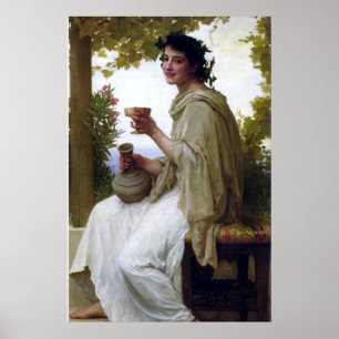 Póster Bacante por William-Adolphe Bouguereau