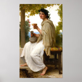 Póster Bacchante de William Bouguereau