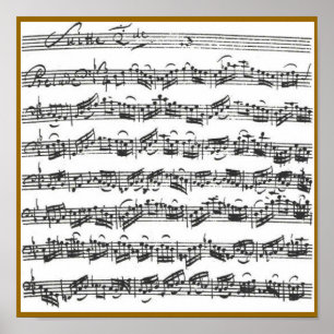 Póster Bach Cello Suite