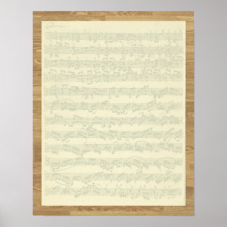 Póster Bach Chaconne
