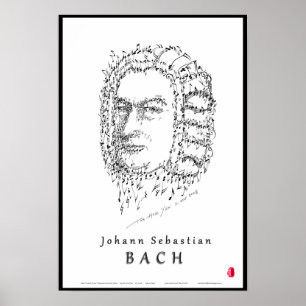 Póster Bach hace frente a la música