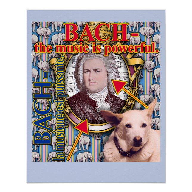 Póster BACH - la música es poderosa. (Anverso)