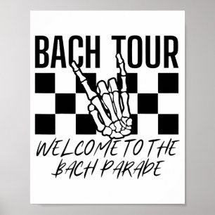 Póster Bach Tour Bienvenidos Al Desfile De Bach Bachel Gó