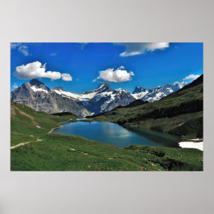 Póster Bachalpsee y los Alpes suizos