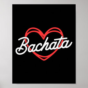Póster Bachata bailando bailarina latina de danza Bachata