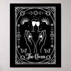 Póster Bachelor de Halloween de Novia de Bruja Gótica