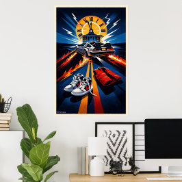Póster Back to the Future Inspired Symbolic Movie Poster