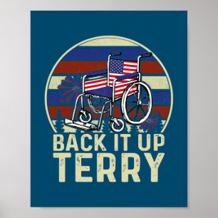 Póster Back Up Terry Lo Puso En Fundidad De Fuego Inverso