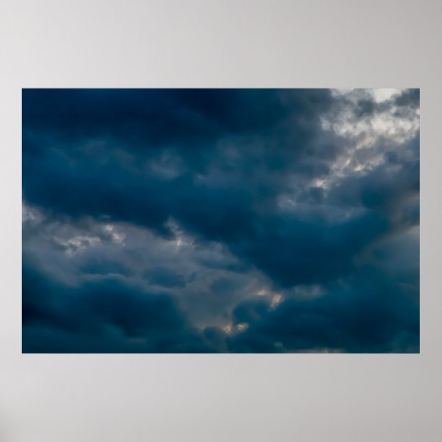 Póster Background of sky with thunderclouds (Frente)