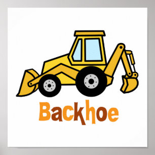 Póster Backhoe