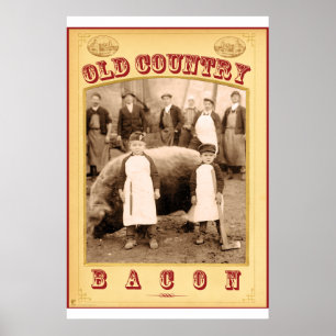 Póster Bacon de la vieja patria