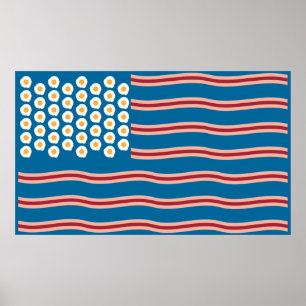 Póster Bacon for the US Funny Poster