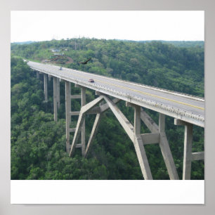 Póster Bacunayagua bridge, Cuba