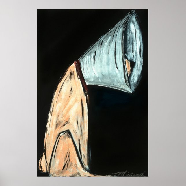 Póster Bad Day, dog in cone poster (Frente)