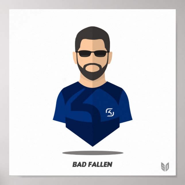 Póster Bad Fallen Minimalis (Frente)