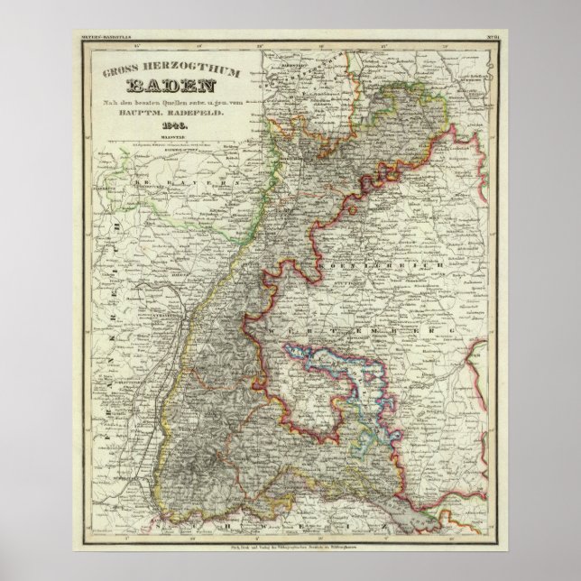 Póster Baden, Alemania (Frente)