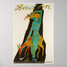 Póster Baden, Die mineralichste therme des Schweiz,