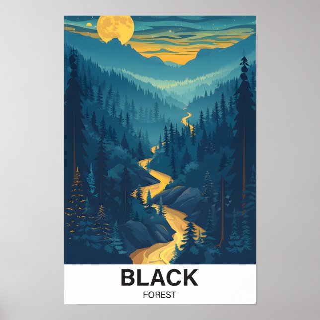 Póster Baden-Württemberg Alemania Viajes (Frente)