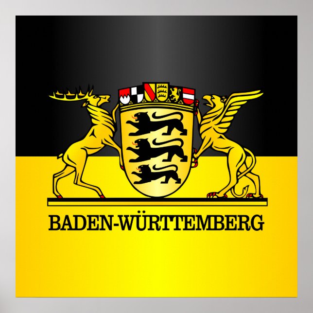 Póster Baden-Wurttemberg Wappen (Frente)