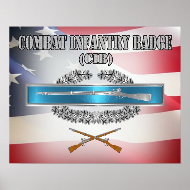 Póster Badge de infantería de combate (CIB) (Frente)