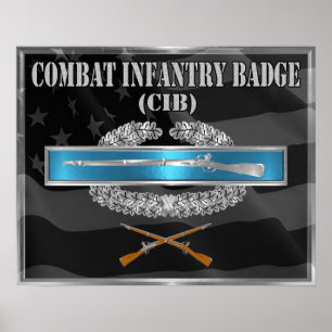 Póster Badge de infantería de combate (CIB)