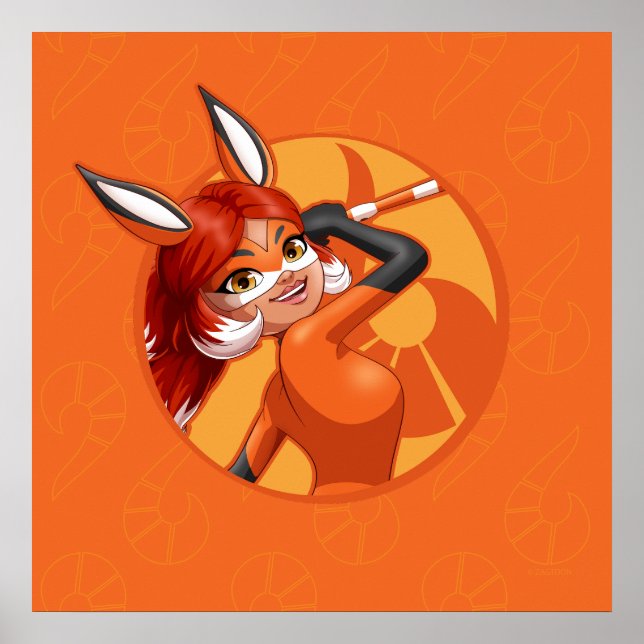 Póster Badge Naranja Rena Rouge (Frente)
