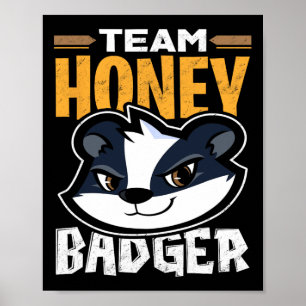 Póster Badger de miel del equipo - Regalo de amante de lo