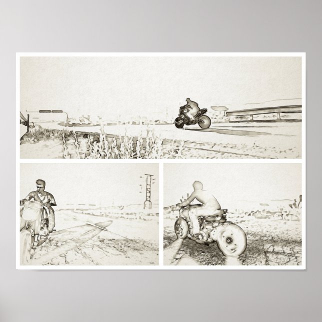 Póster Badlands Biker Poster (Frente)