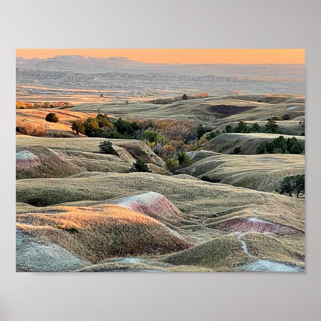 Póster Badlands Hills Canvas  (Frente)