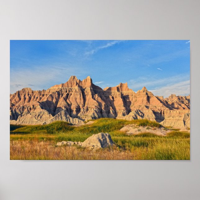 Póster Badlands National Park, Evening (Frente)