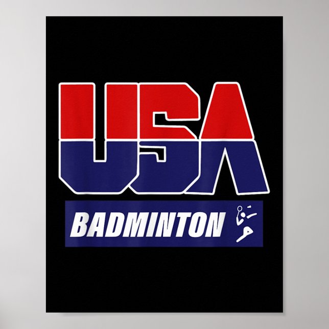 Póster Bádminton 2021 EE. UU.  (Frente)