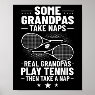 Póster Bádminton Algunos Abuelos Toman Siestas Abuelos Re