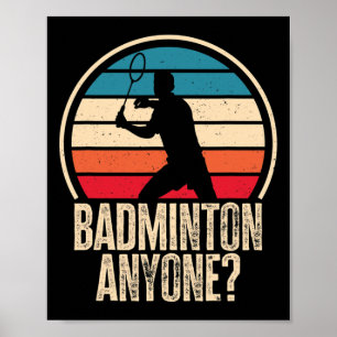 Póster Badminton Any Badminton Lover