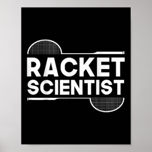 Póster Badminton, científico de la camisa de fuerza de Bi