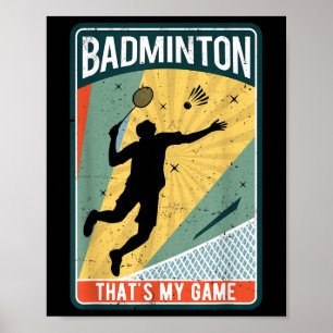 Póster Badminton Cómo hago el juego de la cosecha