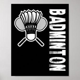 Póster Badminton deportivo