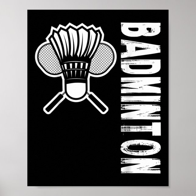Póster Badminton deportivo (Frente)